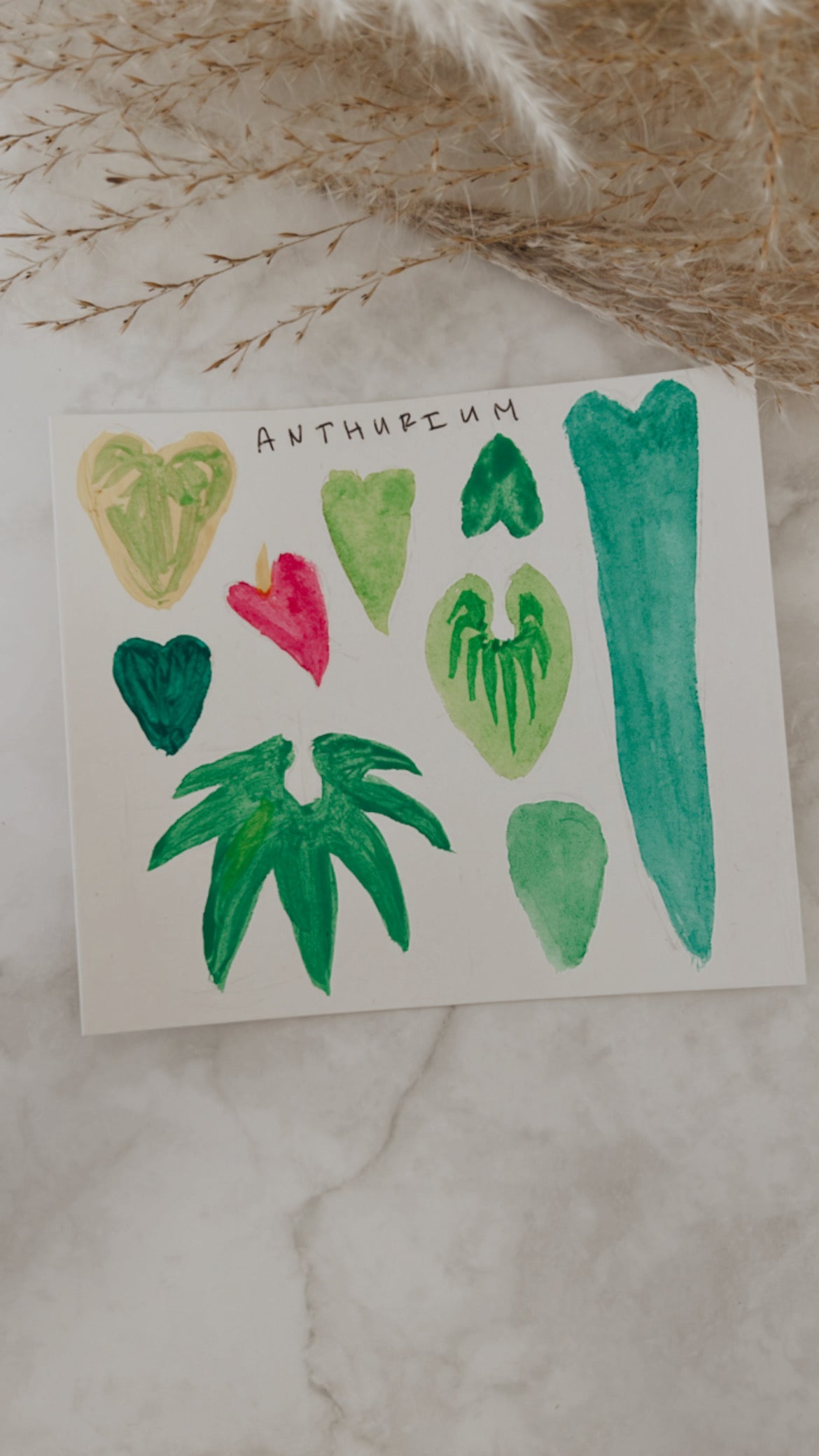 Watercolor Plant Card