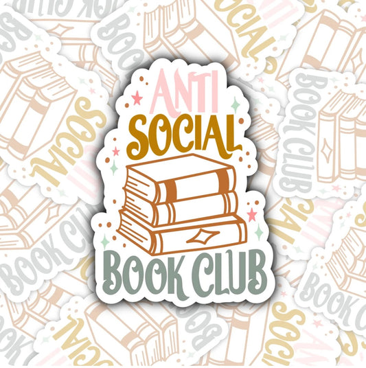 Anti Social Book Club Sticker