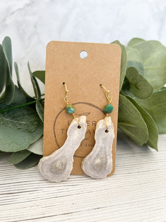 Antler & Turquoise Earrings 002