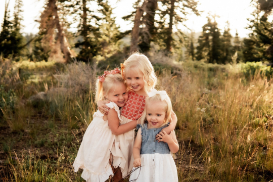 Yellow Flowers Set of 3 Pinwheel Bows