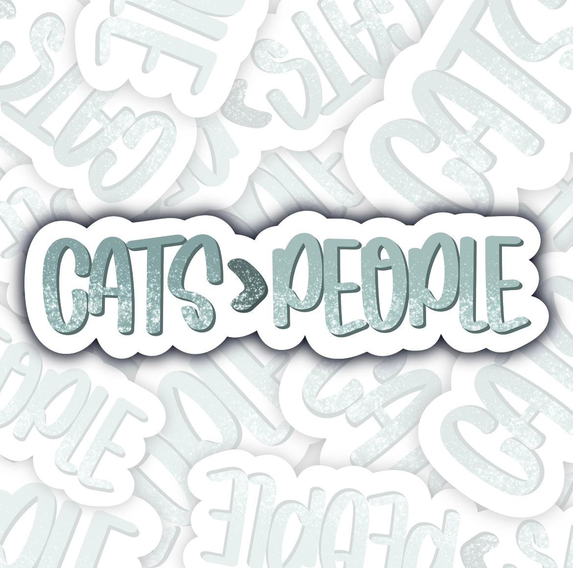 Cats Vs People Sticker