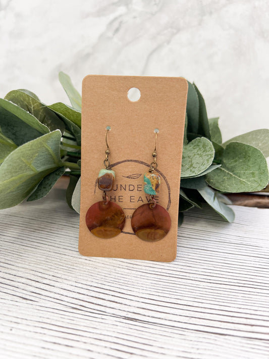 Copper & Turquoise Earrings