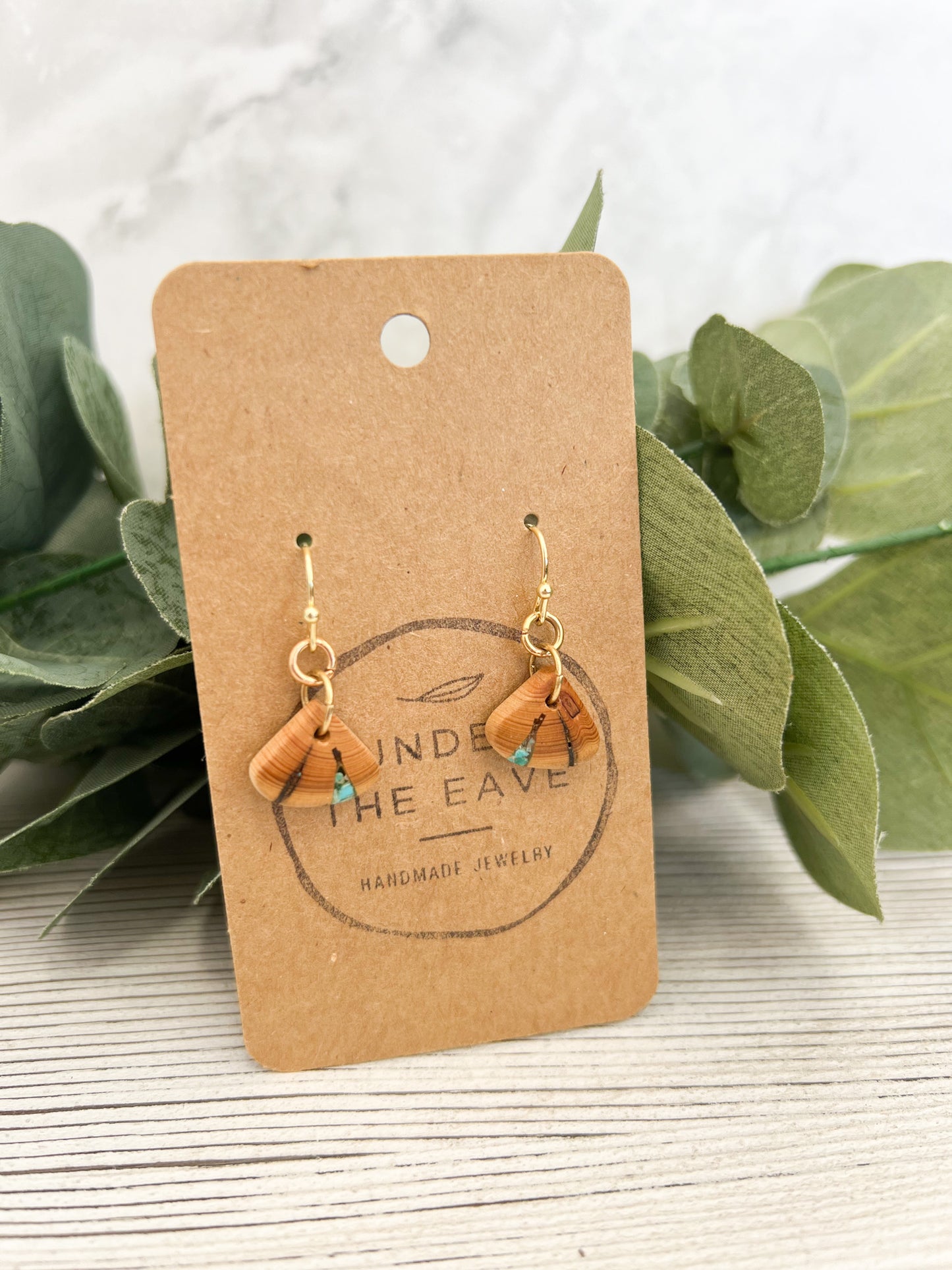 Douglas Fir Turquoise Earrings 001