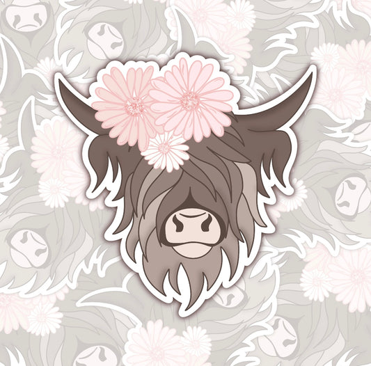 Highland Cow Sticker