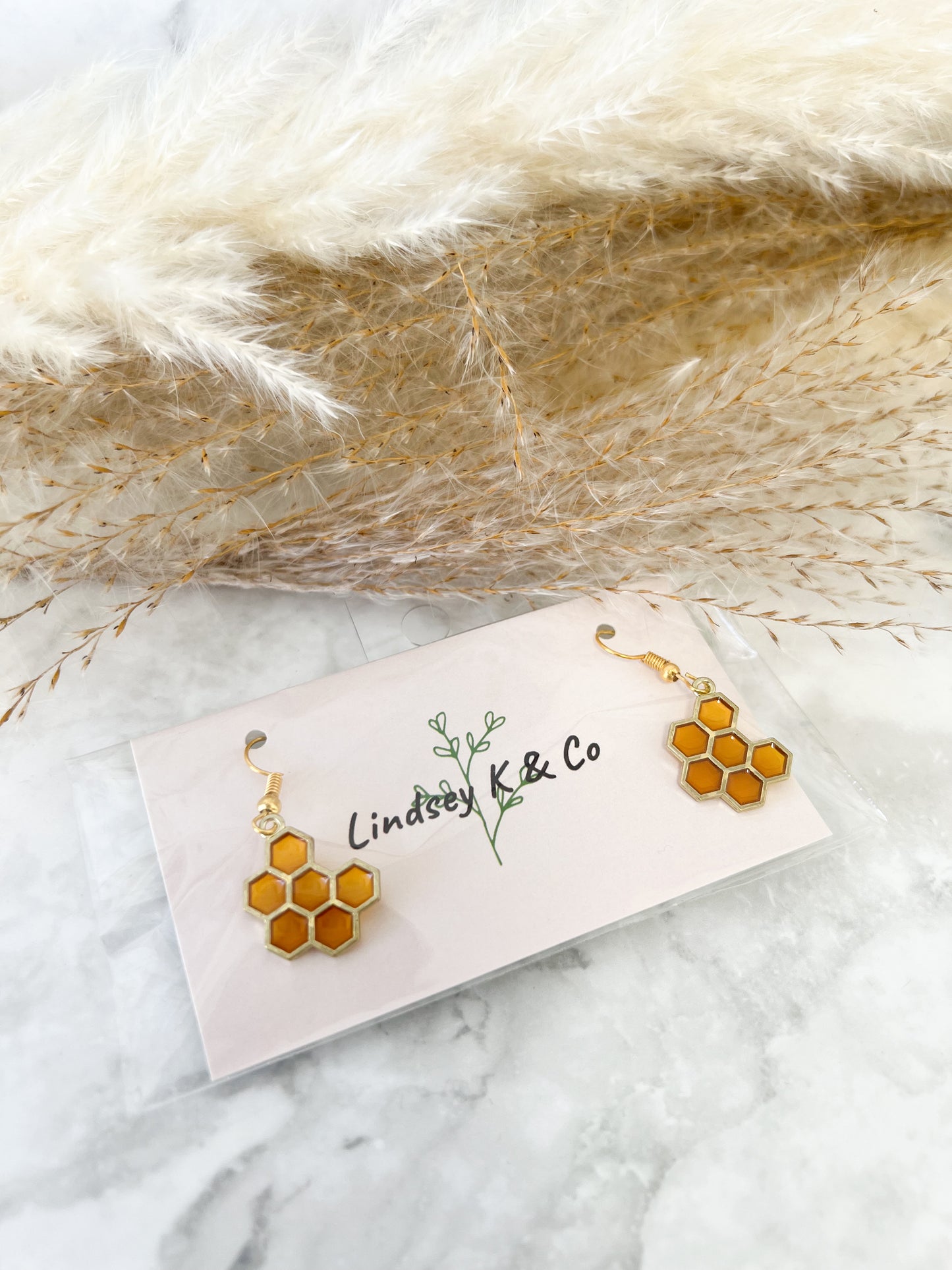 Honey Comb Earrings