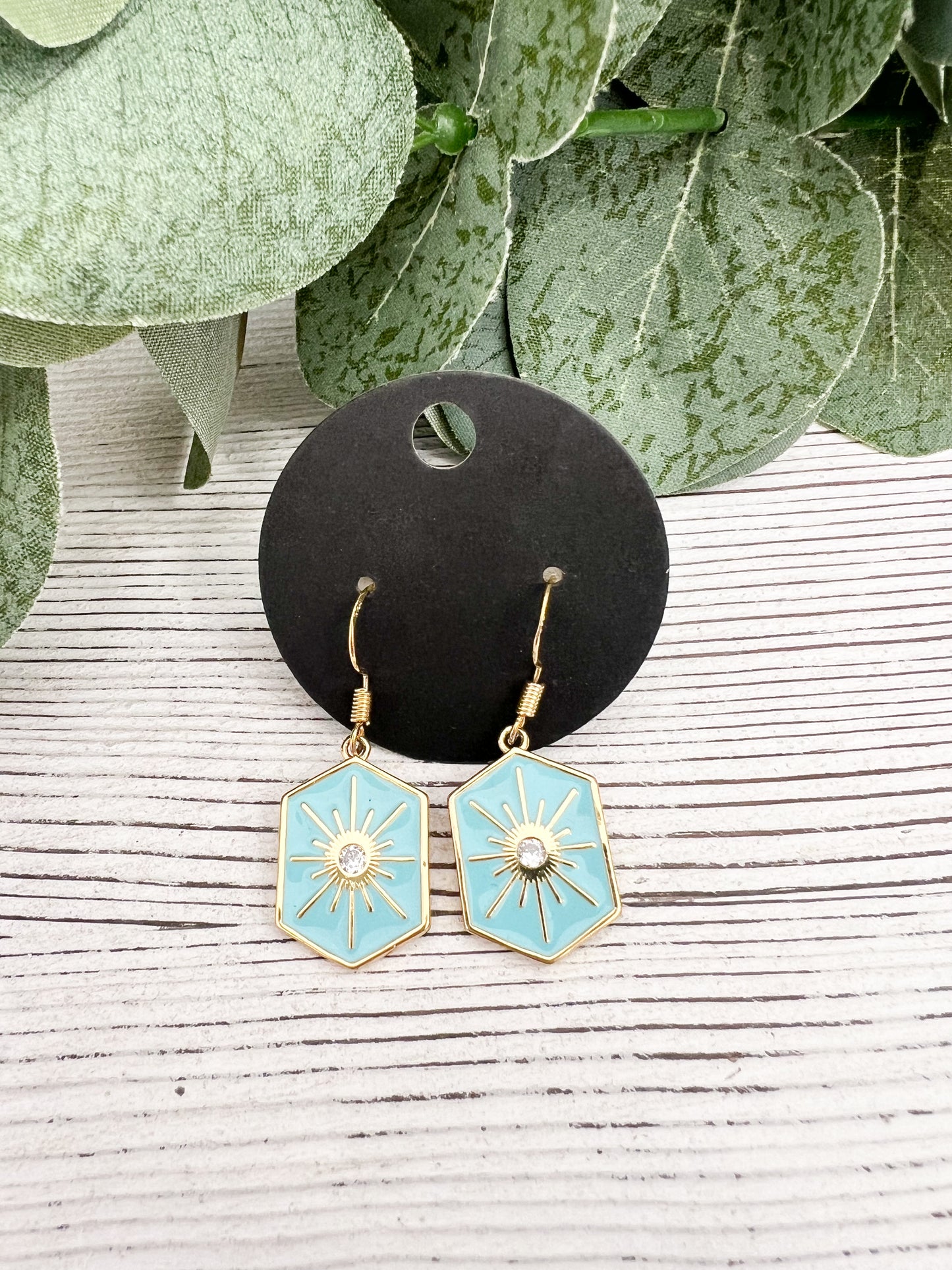 Blue Sun Earrings