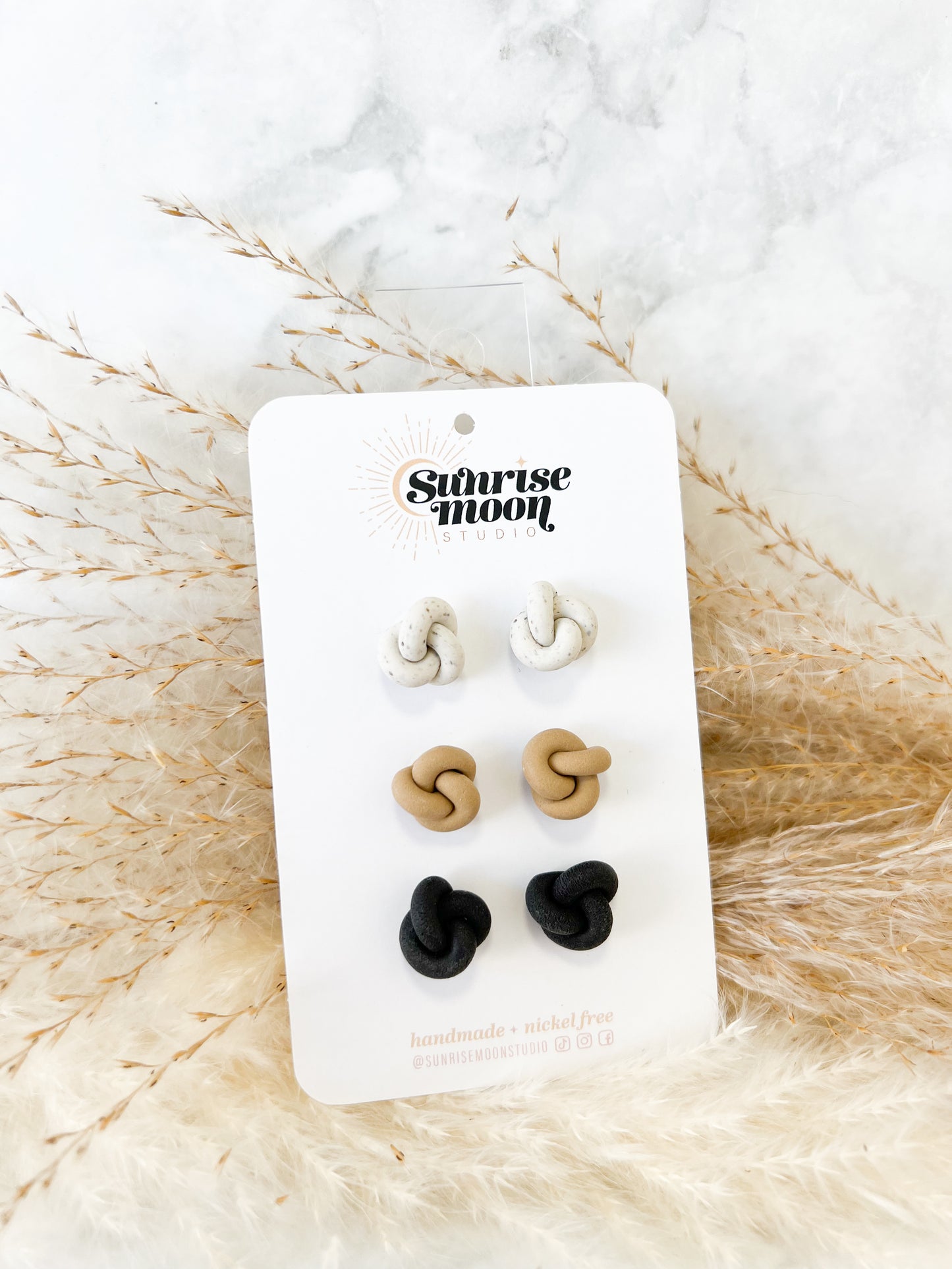 12A- Neutral Triple Knot Stud Pack