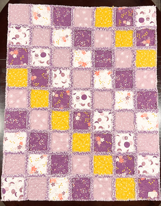 Purple Moon Baby Quilt