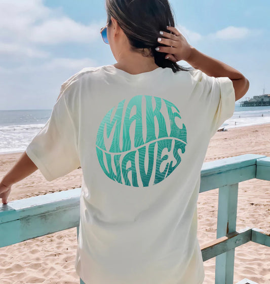 Make Waves Adult Tshirt