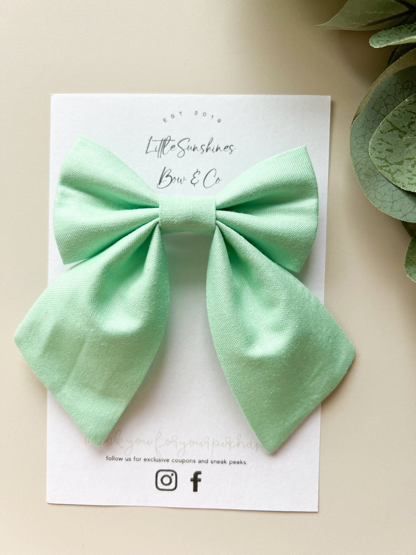 Solid Color Sailor Bow