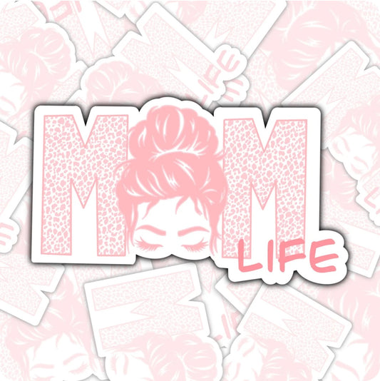 Pink Mom Life Sticker