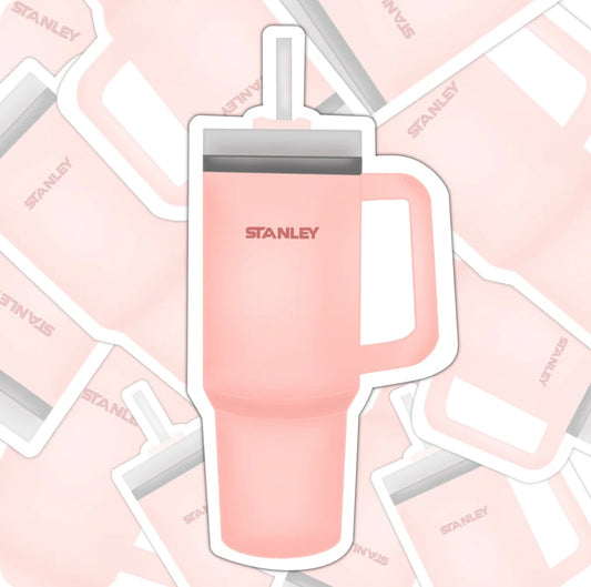 Pink Stanley Sticker