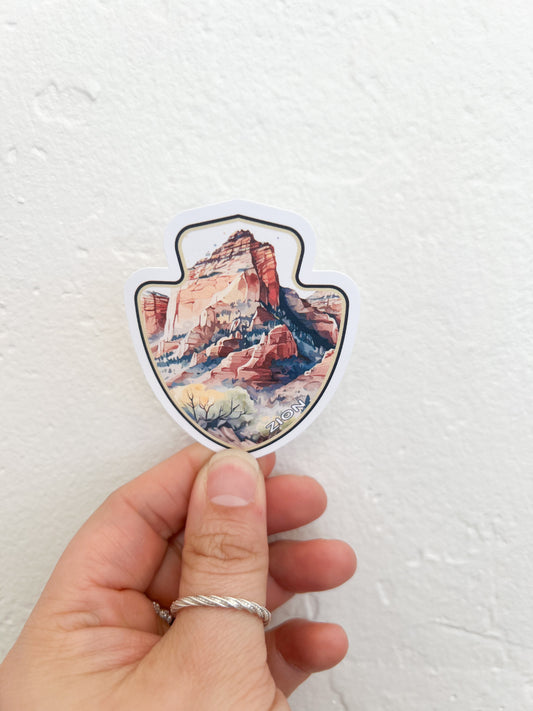 Zion National Park Sticker 002